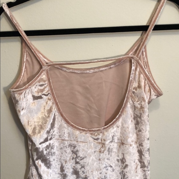 Crushed velvet pink tank top - Picture 5 of 5